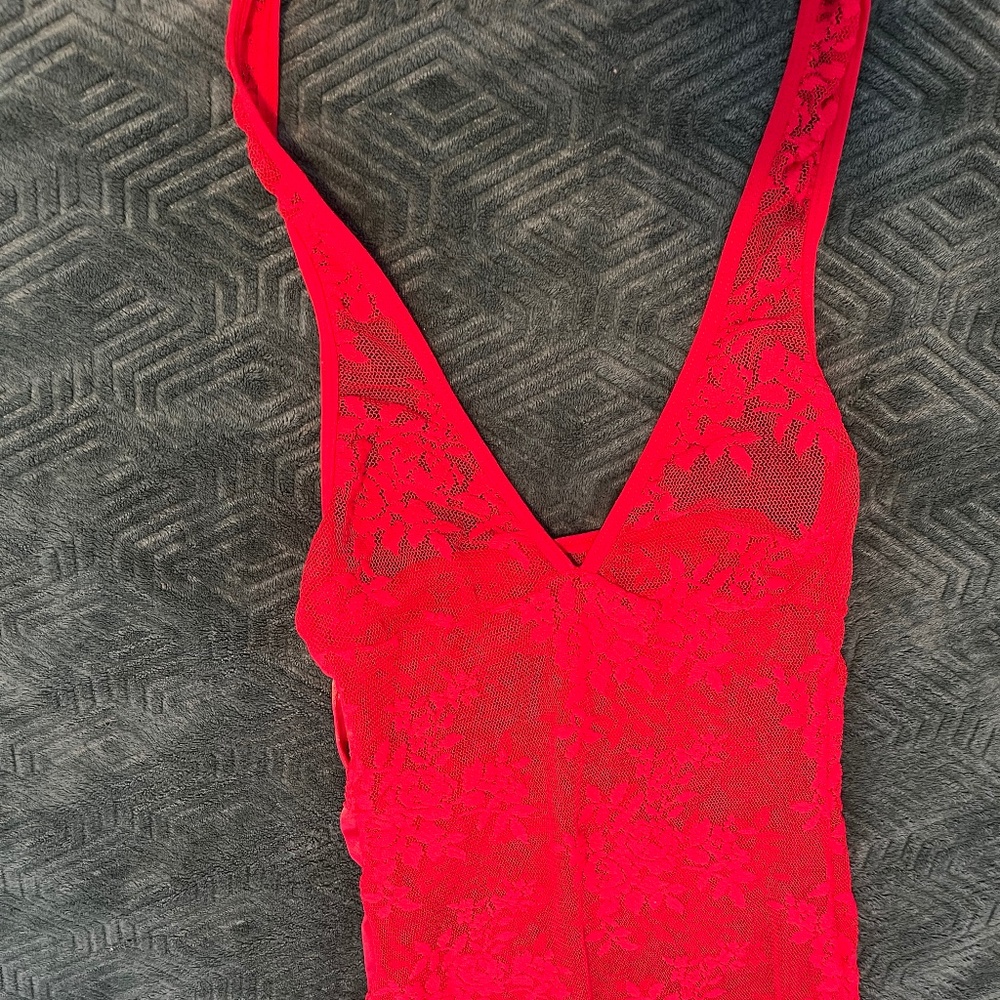 Side slit Jessica Rabbit lingerie gown small